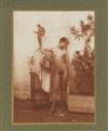 VON GLOEDEN, WILHELM (1856-1931) Unique album with 16 wonderful en plein air studies of nude and semi-nude Sicilian boys,